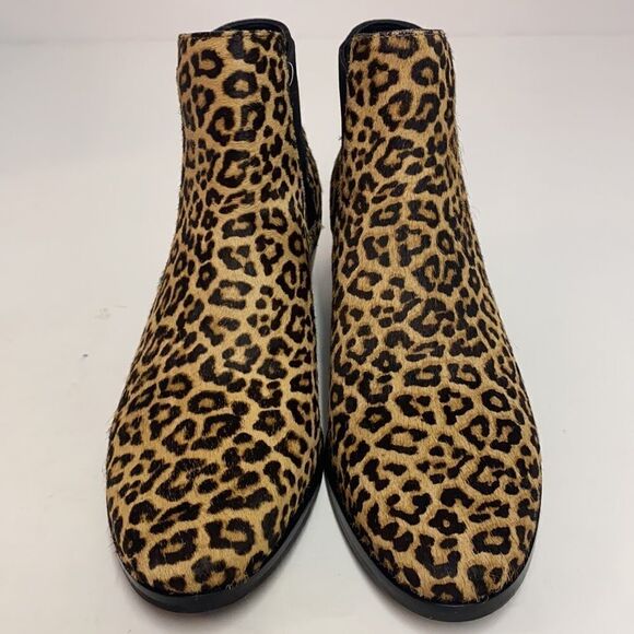 Cole Haan Gia Leopard print calf hair Bootie size 7 1/2B A1 - Picture 9 of 12